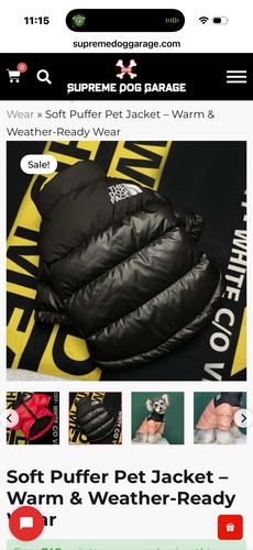The dog face puffer jacket - the,