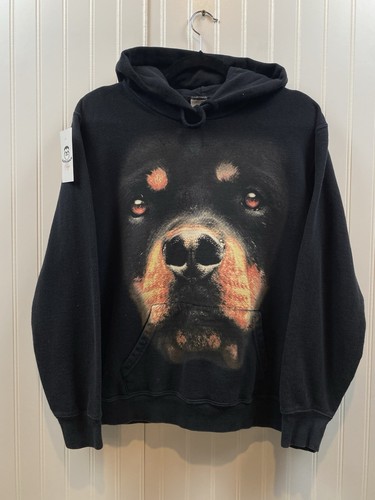 Vintage 2000s dog face hoodie - dog,